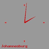 Best call rates from Australia to SOUTH AFRICA. This is a live localtime clock face showing the current time of 12:39 am Monday in Johannesburg.