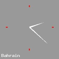 Best call rates from Australia to BAHRAIN. This is a live localtime clock face showing the current time of 8:17 pm Monday in Bahrain.