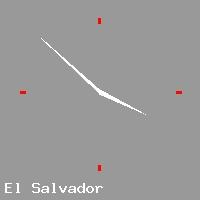 Best call rates from Australia to EL SALVADOR. This is a live localtime clock face showing the current time of 9:16 am Sunday in El Salvador.