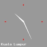 Best call rates from Australia to MALAYSIA. This is a live localtime clock face showing the current time of 10:56 am Monday in Kuala Lumpur.