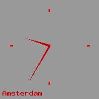 Best call rates from Australia to NETHERLANDS. This is a live localtime clock face showing the current time of 8:48 pm Sunday in Amsterdam.